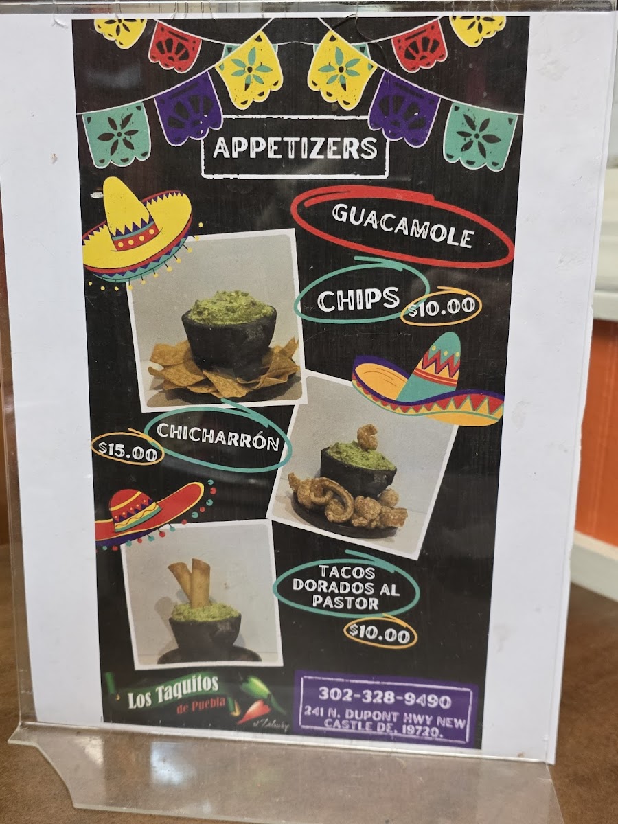 Los Taquitos De Puebla Delaware Menu - Image 2